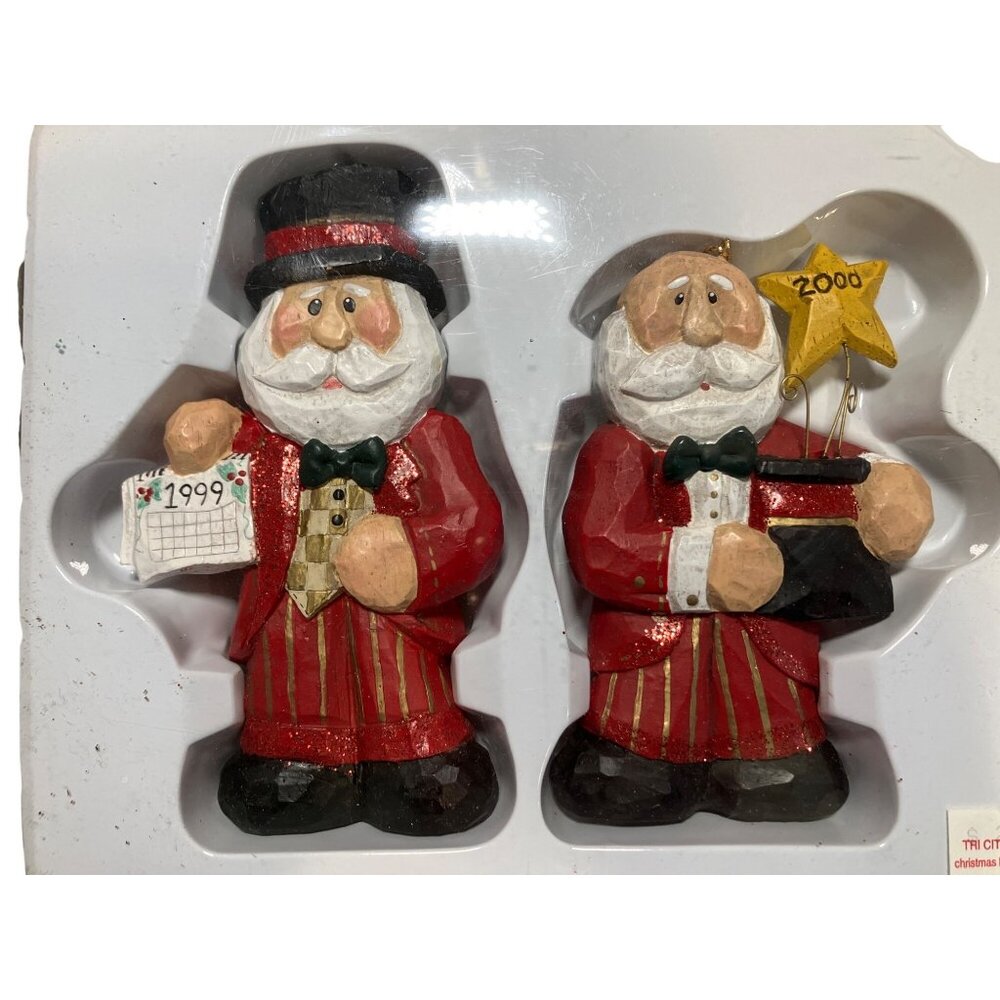 Midwest Cannon Falls Eddie Walker Christmas Santa Ornament 1999 2000